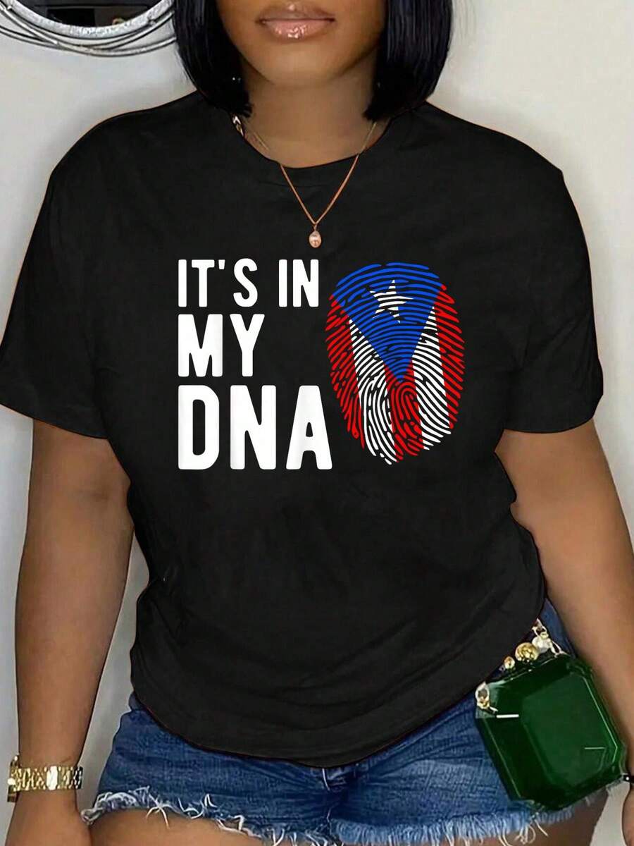 100% Cotton Puerto Rico Culture Roots Amapola Boricua Flag T-Shirt Women's Men's Oversized Comfort Soft Crew Neck Tee Tops - Black 11 - View 1