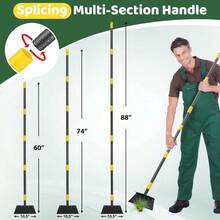 Ice Scraper, Snow Shovel, 2 Spades, 88" Detachable Garden Flat Shovel Scraper, Multifunctional Garden Cleaning Shovels,Heavy Duty Floor Scrapers For Weeding, Edging, Driveway Snow Ice Removal - 84" - View 4