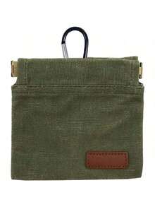 1 peça Bolsa para petiscos de cão, bolsa de treino para animais de estimação de tamanho de bolso, material de lona, bolsa para passear com cão sem mãos com mosquetão, recompensa de comida para animais de estimação com fecho automático, adequada para viagens com cachorros ou uso ao ar livre - Multicolorido - Ver 13