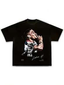 Men Sports Tees & Tanks - 黑色 - 查看 1