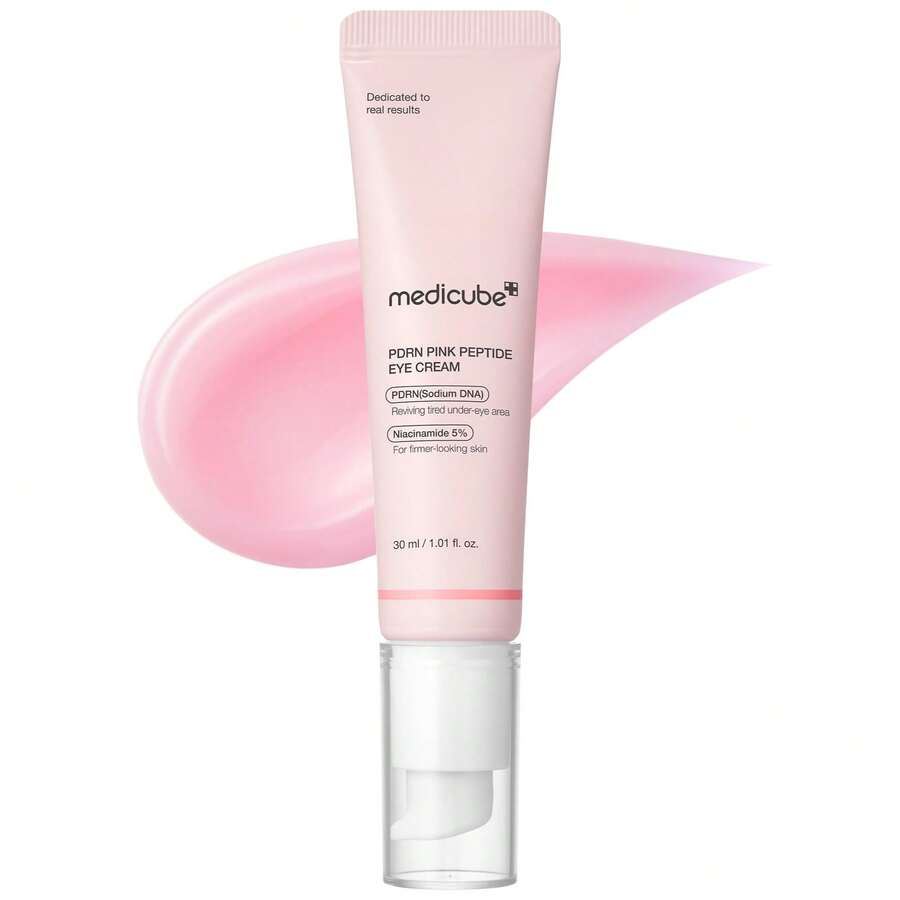 Medicube Eye Serum With Salmon DNA PDRN & Pink Peptides | For Fine Lines | PDRN & Niacinamide For Uneven Skin Tone - Retinol - View 1