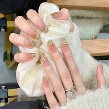 Dual-Tip Nail Art Brush With Round Tip For Gel Application - White - View 3
