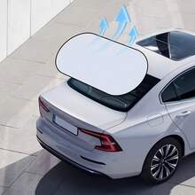 2026 New Titanium Silver Car Rear Window Sunshade, Rear Window Sun Protection Heat Insulation Sunshade, Car Interior Light Blocking Board, Vehicle Sunshade - A - View 1
