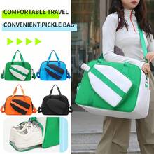 Bolsa de Pickleball de Verano: Mochila Impermeable y Ligera, Diseño de Separación Seco/Húmedo, Estructura de Múltiples Compartimentos, Puede Almacenar 4-6 Raquetas y Equipo, Equipada con Correas de Hombro Ajustables y Asa Superior, Duradera, Ideal para Deportes/Viajes. - Multicolor - Ver 2