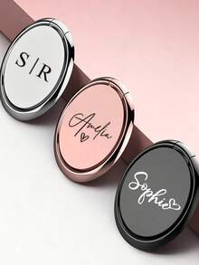 1pc Personalized Customized Phone Ring Holder, Phone Finger Ring, Case Ring Holder Stand, Slouchy Ring Finger Holder, Desktop Support Stand Clip Pull Ring, Back Suction Cup Strong Adhesive Multifunctional Hand Ring - Multicolor - View 2
