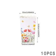 24pcs Red Flower On White Background Disposable Tableware Set, Including 7/9 Inch Paper Plates, Paper Cups, Food Boxes, Popcorn Boxes, Suitable For Birthday Party, Holiday Party, Gathering, Celebration, Wedding Tea Party, Graduation Ceremony - Multicolor - View 12