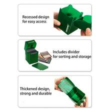 Vorinclex 20 Styles,100+ Cards Deck Box With Divider Classic Anime Color Board Games Partitioned Cards Deck Case Collection Organizer Box Cards For MTG/PKM/YGO Gathering Storage Box ,Multi Functional Storage Box - PP Box - View 13