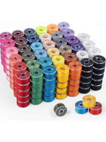 30/50/100pcs Pre-Wound Sewing Bobbin Thread, Size A 15 Class, Random 36 Colors Polyester Bobbin Thread, Suitable For Brother/Singer/Babylock/Janome Sewing Machines - Bobbin Thread - View 1