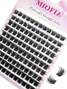 MIOFIA 8-14 DIY Mixed Pack Natural Eyelash Extensions: Soft And Comfortable Mixed Length Eyelash Extensions 0.1mm Russian D Curl Thick And Reusable Dramatic Lashes, Suitable For Beginners, Easy To Use - 10 Rows - D - View 6