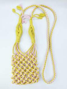 1pc 3mm Pure Cotton Braided Rope For Grooming, Multiple Colors Available, Rich Colors, Can Be Freely Matched. Suitable For Small Bags And Various Reinforcement Materials - 10m - View 4