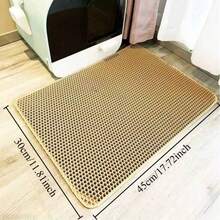 Honeycomb Double-Layer Cat Litter Mat, Waterproof, Non-Slip And Easy To Clean, Effectively Controls Cat Litter Tracking - Multicolor - View 4