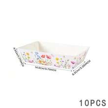 24pcs Red Flower On White Background Disposable Tableware Set, Including 7/9 Inch Paper Plates, Paper Cups, Food Boxes, Popcorn Boxes, Suitable For Birthday Party, Holiday Party, Gathering, Celebration, Wedding Tea Party, Graduation Ceremony - Multicolor - View 7