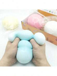 Liquid Cheese Ball Stress Relief Toy Liquid Ball Daifuku Squeeze Toy Music Version Large Slow Rebound Stress Relief Toy Mud Daifuku Squeeze Toy Music Surprise Gift Birthday Gift Easter Gift Ideal Gift Gift Toy Sewing Toy Travel Toy Classroom Stress Relief Toy Mini Pack Bathroom Toy Christmas Stationery Stress Relief Ball (6cmx6cm) - Multicolor - View 1