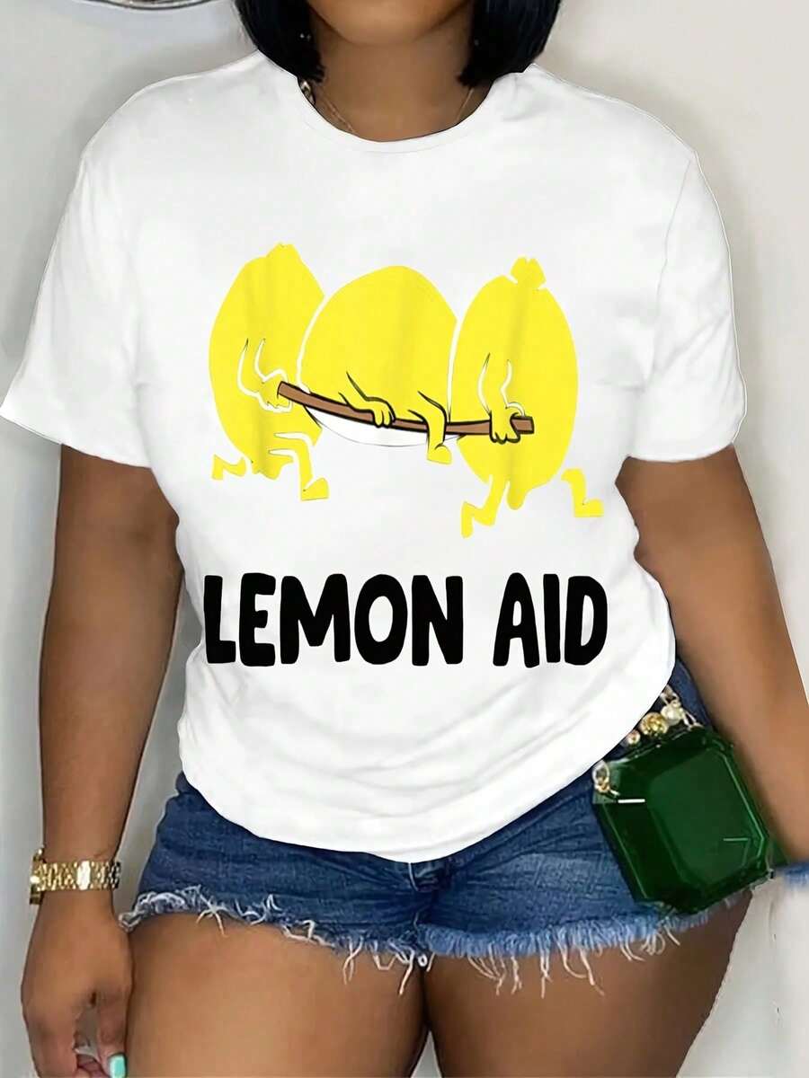 Funny Lemonade And Lemon T-Shirt - White - View 1