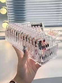 5pcs/10pcs/16pcs/15pcs Large Capacity Creative Transparent Acrylic Nail Art Storage Box - Dust-Proof Desktop Display Box, Suitable For Nail Storage, Nail Stickers, Jewelry (Necklaces, Bracelets, Rings), False Eyelashes And Other Cosmetics, Nail Art Storage Box, Jewelry Storage Box, Bracelet & Earring Display Box, All Season - View 2