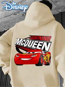 Men's Disney Cars Lightning McQueen Hoodie, Casual Sweatshirt.It's The Perfect Choice For A Versatile, Casual Holiday Gift.Fathers Day Gifts. - Beige - View 1