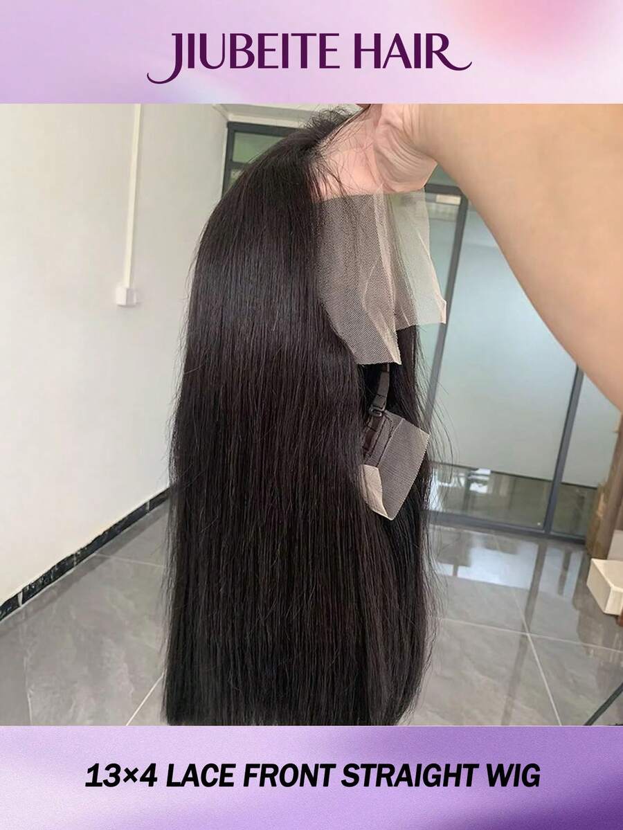 200%密度天然直髮 13x4 HD透明蕾絲前頂假髮與5*5蕾絲封口直髮蕾絲前頂假髮 8-34英吋 預剪嬰兒髮 適合女性日常使用 - 自然色&黑色系 - 查看 1