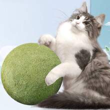 Extra Large Catnip Ball, High Density Compressed Cat Grass Ball, Long Lasting Cat Toy, Relieve Anxiety And Prevent Scratching Furniture - Multicolor - View 10