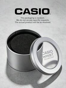 Casio 手錶鐵盒，原裝圓形金屬手錶收納盒，附海綿內襯的手錶禮品包裝盒，隨機款式 - 銀色 - 查看 5