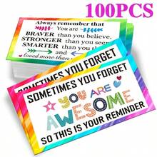 100pcs Inspirational Encouragement Cards, Mini Thank You Notes For Healthcare Professionals, Doctors, Nurses, Volunteers, Staff - View 7