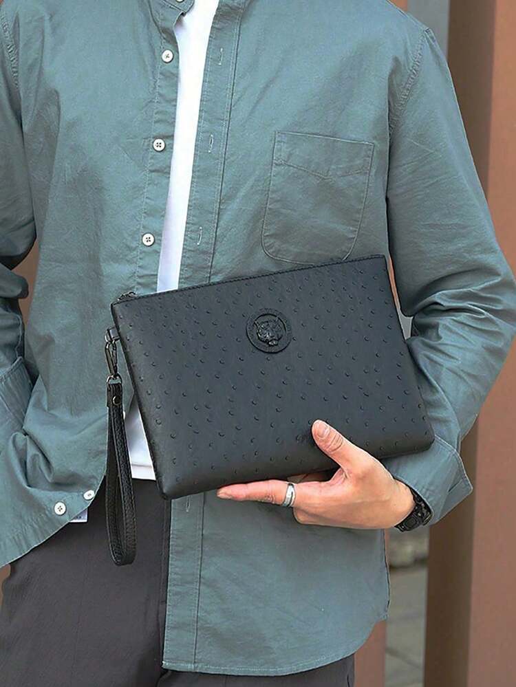 メンズPUエンボス加工クラッチリストバッグ 単品 | SHEIN JAPAN