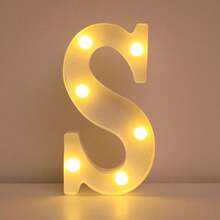 16cm 家居裝飾白色發光 A-Z LED 字母燈,電池供電,臥室裝飾字母夜燈,婚禮裝飾,生日派對裝飾,女孩房/兒童房裝飾字母燈,節日居家酒吧裝飾字母燈,字母燈 - 21cm白色 - 查看 14