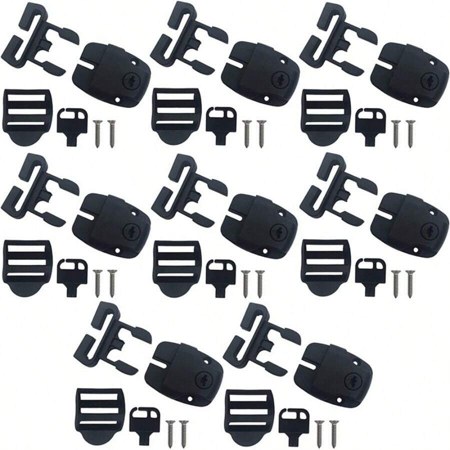 Hot Tub Lid Clip Replacement Latch Repair Kit, Spa Hot Tub Lid Latch Clip Lock Kit, 8-Pack - A - View 1