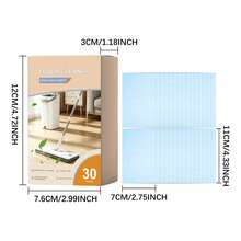 30Pcs Floor Cleaner Dissolvable Sheets, Powerful Cleaning Quick-Drying Floor Care Refills For Mopping(Two Packaging Options Will Be Shipped Randomly.) - Floor Cleaning Tablets - Blue - View 9