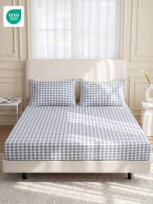 1pc Fitted Sheet Mattress Protector, Home Textile Bedding, Soft Wrinkle-Resistant Breathable Comfortable, Suitable For All Bed Sizes, Dorm Bedding Home Decor, Pillow And Pillowcase Not Included - Multicolor - View 6