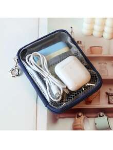 Easy Storage Small Pouch Coin Lipstick Data Cable Organizer Bag Portable Mini Travel Makeup Bag Transparent Makeup Bag Hot Large Capacity Makeup Bag Toiletry Bag - Multicolor - View 6