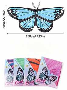 1pc Butterfly Cape, Angel Butterfly Wings, Party Costume, Children's Stage Performance, Suitable For Children And Teens Holiday Costume Prop - Multicolor - View 5