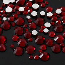 YONGNING SS4-20 1300pcs Mixed Size Crystal Non-Hotmelt Transparent Glass Rhinestones Flat Back Decorative Pieces DIY Nail Art 3D For Shoes, Clothing, Hats And Other Daily Items - Mixed Size - View 28