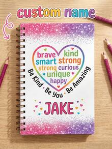 Customized Rainbow-Themed Inspirational Notebook, Specially Designed For Children And Students. It Can Be Used In Daily Study And Writing Scenarios. It Is An Ideal Gift For The Start Of The School Year, Birthday, Graduation Season And Children's Day. - Multicolor - View 8