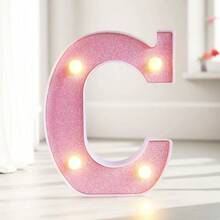 16cm 家居裝飾白色發光 A-Z LED 字母燈,電池供電,臥室裝飾字母夜燈,婚禮裝飾,生日派對裝飾,女孩房/兒童房裝飾字母燈,節日居家酒吧裝飾字母燈,字母燈 - 粉色 - 查看 14