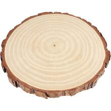 Large Wood Slices (9-10") – Rustic Wooden Rounds For Wedding Centerpieces, Event Decor, And Table Centerpieces Gifts Decors 1pcs - A - View 3