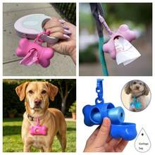 1pc Plain Pet Poopbag & 1pc Bone Shaped Poopbag Storage Box For Outdoor - View 7