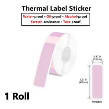 1Roll/160Pcs 12*40mm Aesthetic Laminated Thermal Label Tapes For D30 Printer. Minimalist Custom Organization Stickers For Home Office, Desk Storage & Warehouse Packing. High-Clarity Print Style Tape For DIY Crafting & Sorting Needs - View 16