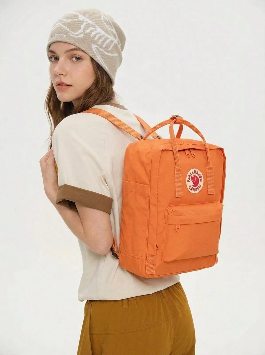 Fjallraven Kanken 16'' 背包 Sunstone 橙色 F23510 199 - 太陽石橙 - 查看 1