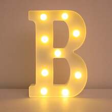 16cm 家居裝飾白色發光 A-Z LED 字母燈,電池供電,臥室裝飾字母夜燈,婚禮裝飾,生日派對裝飾,女孩房/兒童房裝飾字母燈,節日居家酒吧裝飾字母燈,字母燈 - 21cm白色 - 查看 22
