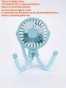 1pc Rechargeable Octopus Shaped Handheld Fan, Suitable For Home, Commute, Outdoor, Cycling, Adults & Kids, Portable Multi-Function With Tripod, Battery Capacity: 500mAh (Tripod Is Fragile, Please Do Not Twist Excessively) - Multicolor - View 14
