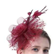 1pc Feather Decorated Headpiece, Elegant And Chic, Suitable For Tea Party, Kentucky Derby, Fascinator, Cocktail Party, Wedding, Bride, Etc., Can Be Used As Headband, Women's Headpiece, Girls' Headpiece, Birthday Gift, Mother's Day Gift, Mini Hat, Small Hat, Mini Top Hat, Mini Hat, Etc., Also Suitable For School Supplies, Gifts, Hair Accessories, Fashion, Holiday Dress-Up, Rave Party, Dinner Party, Etc. - Multicolor - View 29