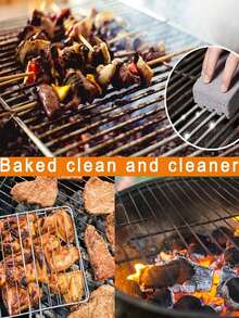 Barbecue Cleaning Stone, Powerful Cleaning For Camping Barbecue, Grill, Barbecue Rack, Barbecue Grill, Removes Dirt And Burnt Stains, Durable - Upgraded Version - View 2
