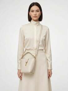 DKNY Women's Portable Easy To Clean Versatile Shopping Commuting Daily Grey R52JZL59-IOL - Beige - View 1