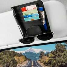Cat Ear Car Glasses Clip - Multifunctional Clip To Hold Fashion Glasses, Cards And Pens, Compact Space-Saving Car Accessory, - A - View 6