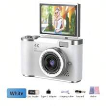 Portable Dual Front And Rear Lens High-Definition Pixel Digital Camera, 180° Flip Screen, With Filter Function, Suitable For Students - Graduation Gift - Holiday Gift (Includes 800mAh Rechargeable Battery) - View 18