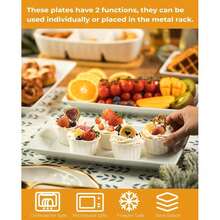TAIMASI 3-Tier Foldable Dessert Stand For Football Party, Includes 3 Plastic Trays, Suitable For World Cup Party, Wedding, Family Gathering And Holiday Table Decoration Cupcake And Snack Display Stand - Multicolor - View 8