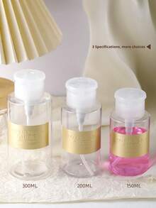 150/200/300ml Premium Japanese Gentle Nail Polish Remover Set, Complete Nail Salon Starter Kit, Large Capacity Bulk Bottle With Pump Bottle, Suitable For Home And Commercial Use, Portable Dispenser Bottle, Nail Polish Remover Cotton, Cuticle Pusher Included, Non-Damaging Fast Dissolving Gel Polish, Universal For Beginner Lash And Nail Artists - View 5