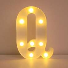 16cm 家居裝飾白色發光 A-Z LED 字母燈,電池供電,臥室裝飾字母夜燈,婚禮裝飾,生日派對裝飾,女孩房/兒童房裝飾字母燈,節日居家酒吧裝飾字母燈,字母燈 - 21cm白色 - 查看 13