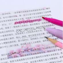 6片/12片/24片漸層彩色便利貼，珍珠亮片備忘錄墊，透明可書寫，可愛學生文具，計畫貼紙，黏性，50張/片 - 3IN - 查看 4