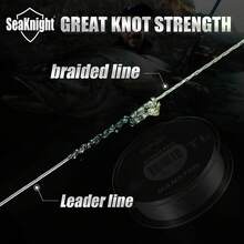 SeaKnight T1 II Fluorocarbon Coated Fishing Line, 100m/50m, Fluorocarbon Coating For Strength And Durability, Excellent For Casting And Hooking - White - View 10